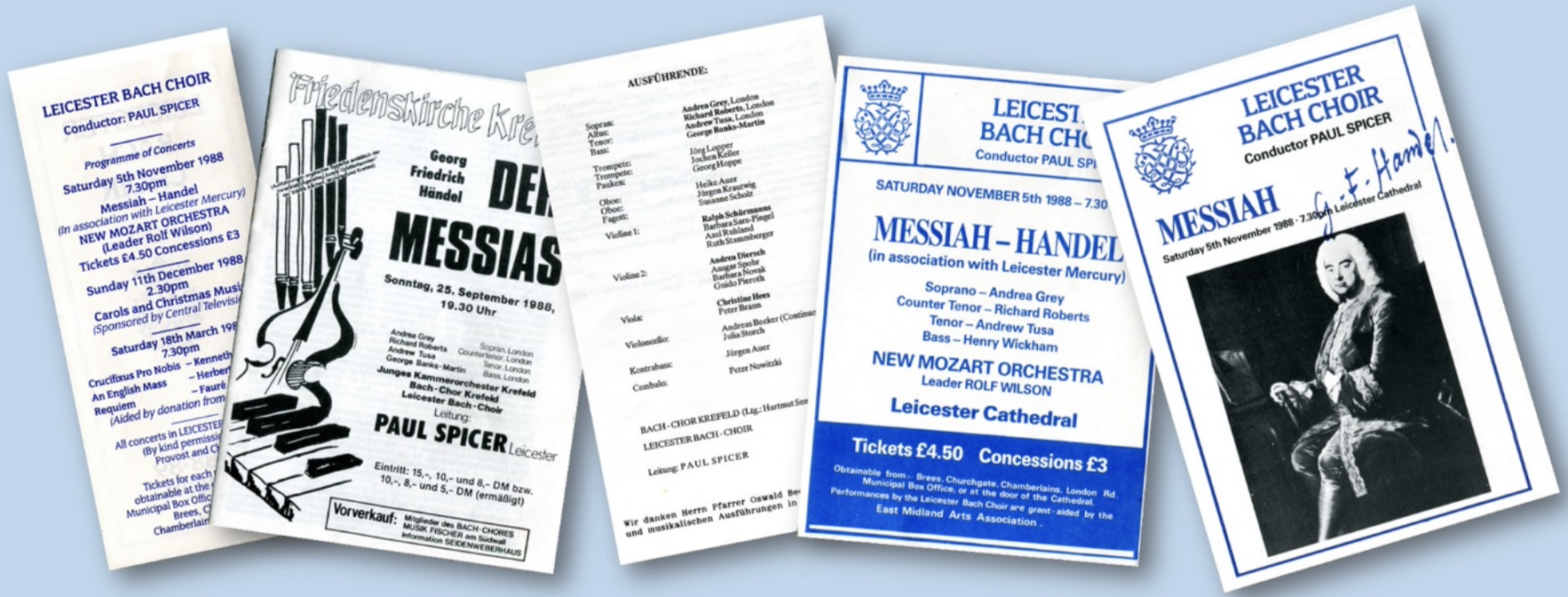 Landmark Performances of Messiah by the LBC 1988 International